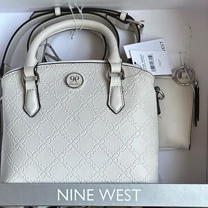 Nine West Cream Satchel Bag gift set